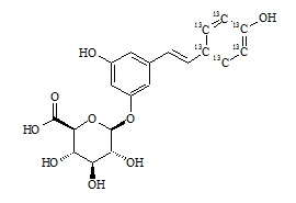 Resveratrol-13C6-3-O-ß-D-Glucuronide