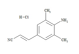 Rilpivirine Nitrile Impurity ((2E)-3-(4-Amino-3, 5-Dimethylphenyl)prop-2-Enenitrile HCl)
