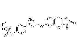 5-Hydroxy rosiglitazone sulphate potassium salt