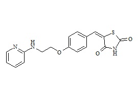 Rosiglitazone Impurity (5-[4-N-(2-Pyridylamino)ethoxy]benzylidene] thiazolidine-2,4-dione)