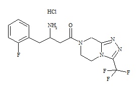 Sitagliptin Desfluoro Impurity HCl