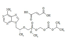 Mono-POC Methyl Tenofovir Fumarate (Mixture of Diastereomers)