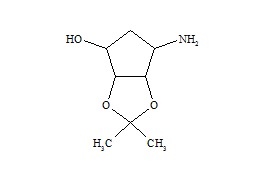 Ticagrelor Related Compound 4 (6-Aminotetrahydro-2,2-Dimethyl-4H-Cyclopenta-1.3-dioxol-4-ol)