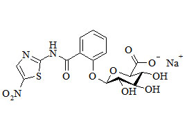 Tizoxanide Glucuronide Sodium Salt