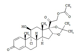 Triamcinolone Acetonide Impurity E (9-Chloro Triamcinolone Acetonide 21-Acetate)