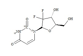 2',2'-Difluoro-2'-deoxy Uridine-13C-15N2