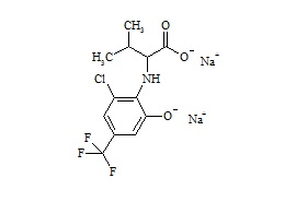 N-(6-Hydroxy-2-Chloro-4-(Trifluoromethyl)phenyl) Valine Disodium Salt