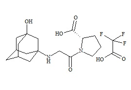 Vildagliptin Impurity 3 Trifluoroacetate (Carboxy Acid Metabolite)
