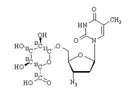 Zidovudine-glucuronide-13C6