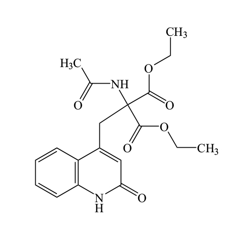 Acetylamino-2-(2-oxo-1,2-dihydroquinolin-4-ylmethyl)malonic acid diethyl ester