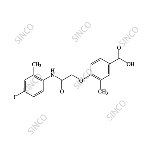 4-(2-((4-iodo-2-methylphenyl)amino)-2-oxoethoxy)-3-methylbenzoic acid