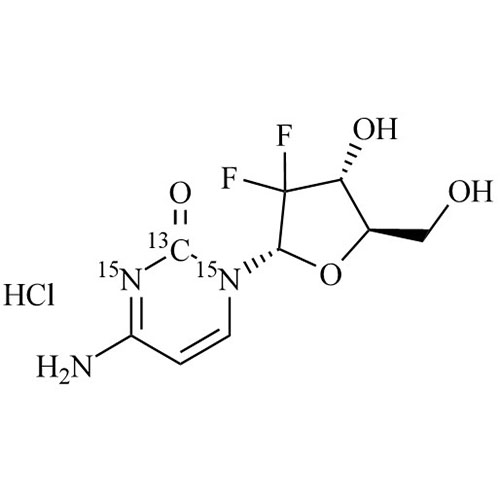 alpha-Gemcitabine-13C-15N2 HCl