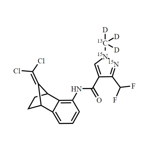 Benzovindiflupyr-15N2-13C-d3