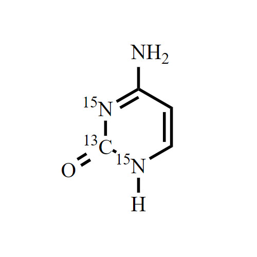 Cytosine-13C-15N2