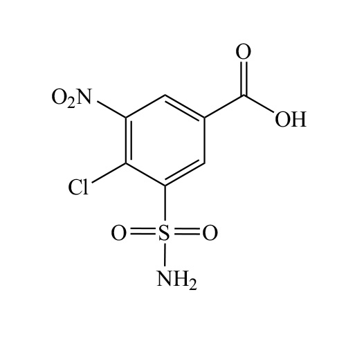 4-Chloro-3-nitro-5-sulphamoylbenzoic acid