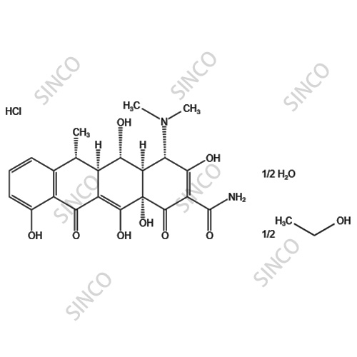 Doxycycline hydrochloride hemiethanolate hemihydrate
