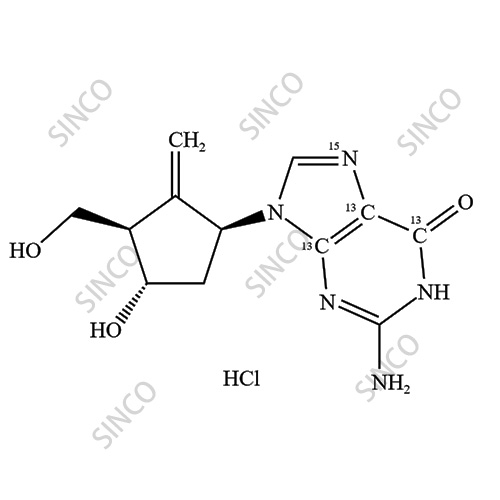 [13C3,15N]-Entecavir Hydrochloride