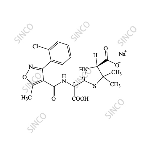 Flucloxacillin Impurity 10 Sodium Salt (Mixture of Diastereomers)