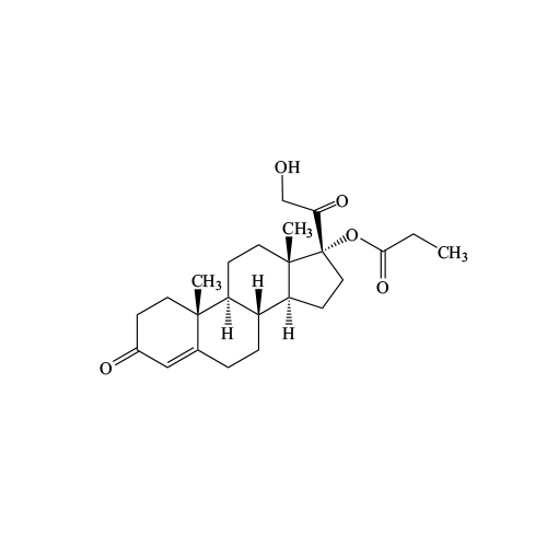 21-Hydroxy-17-(1-oxopropoxy)pregn-4-ene-3,20-dione