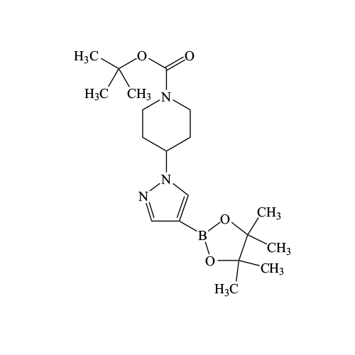 1-[1-(tert-Butoxycarbonyl)piperidin-4-yl]-4-(4,4,5,5-tetramethyl-1,3,2-dioxaborolan-2-yl)-1H-pyrazole