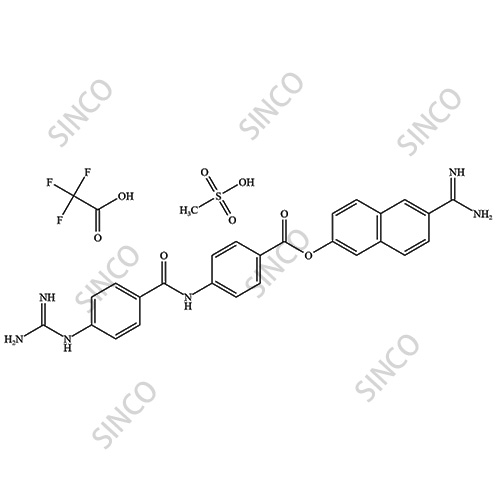 Nafamostat Impurity 25 Mesylate Trifluoroacetic acid