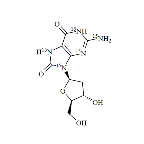8-hydroxy-2'-Deoxyguanosine-15N5