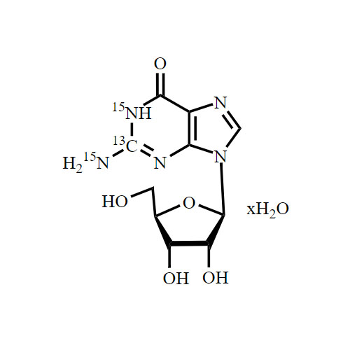 Guanosine-13C-15N2 hydrate