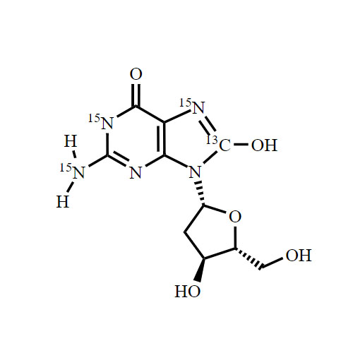8-Hydroxy-2'-Deoxy-Guanosine-13C-15N3