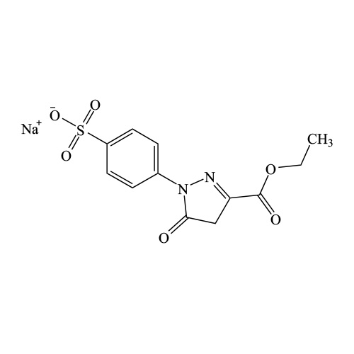 2-Pyrazoline-3-carboxylic acid, 5-oxo-1-(p-sulfophenyl)-, 3-ethyl ester, sodium salt