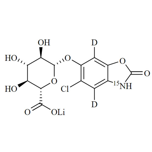 6-Hydroxy Chlorzoxazone beta-D-Glucuronide-d2-15N Lithium Salt