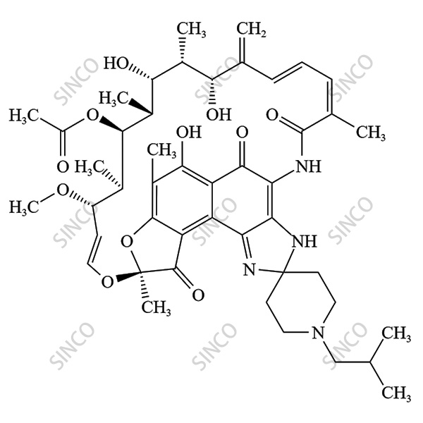 Rifabutin EP Impurity C (21,31-Didehydro Rifabutin)