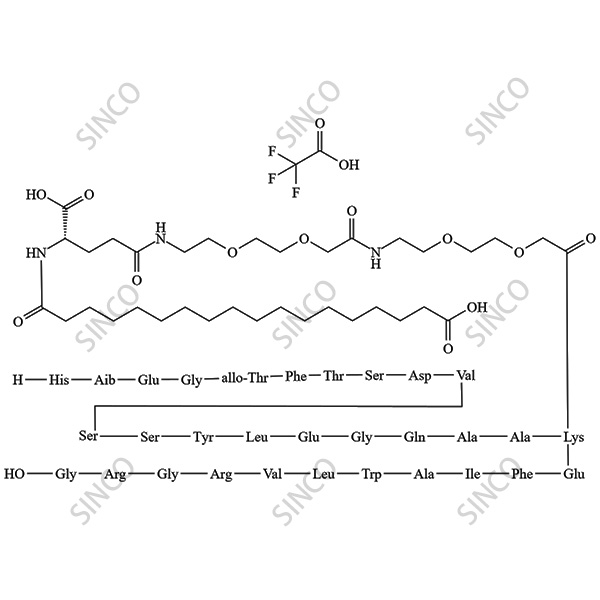 Semaglutide Impurity 32 Trifluoroacetic acid (allo-[Thr]5-Semaglutide)