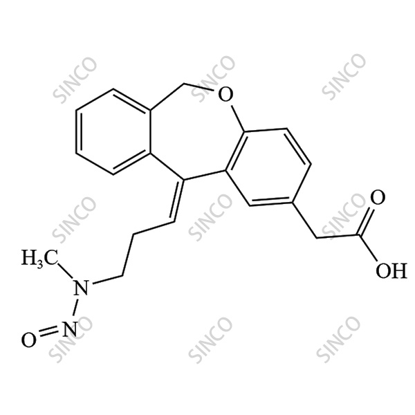 (E)- N-Nitroso N-Desmethyl Olopatadine
