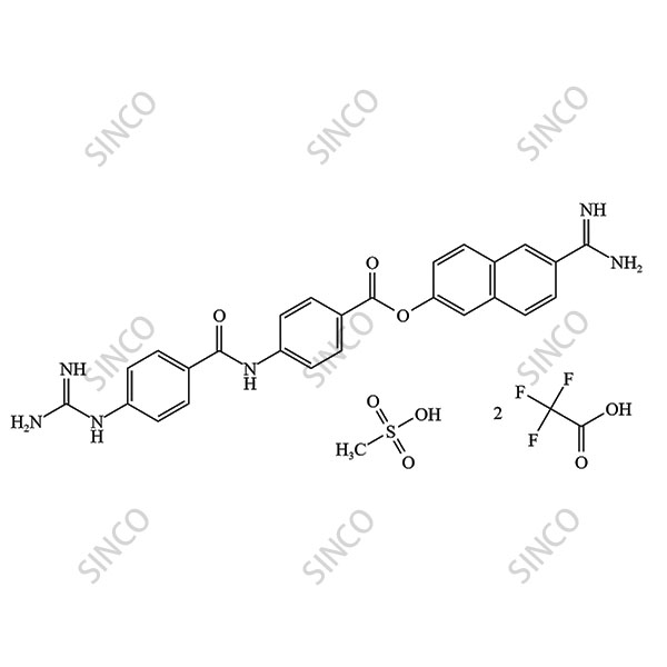 Nafamostat Impurity 21 Mesylate DiTrifluoroacetic acid