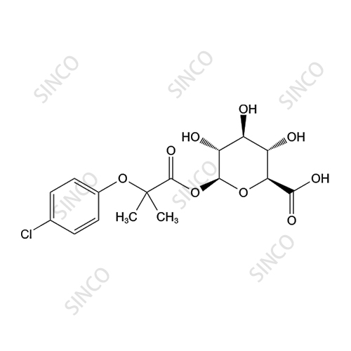 Clofibric acid-acyl-beta-D-Glucuronide