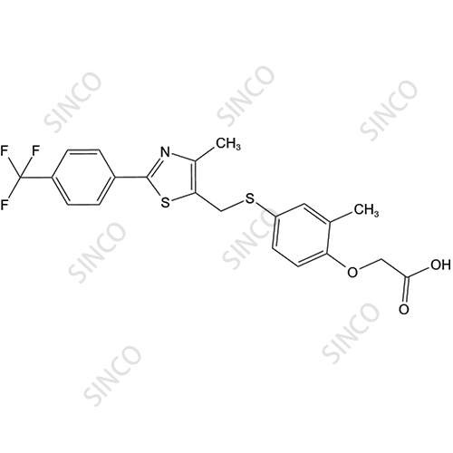 GW501516 (2-(4-((2-(4-(Trifluoromethyl) phenyl)-5-methylthiazol-4-yl) methylthio)-2-methylphenoxy) acetic acid)