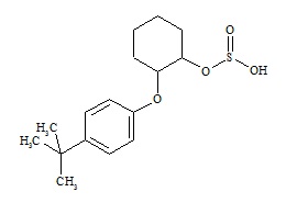 Propargite Impurity (2-(4-tert-Butylphenoxy)cyclohexyl Hydrogen Sulfite)