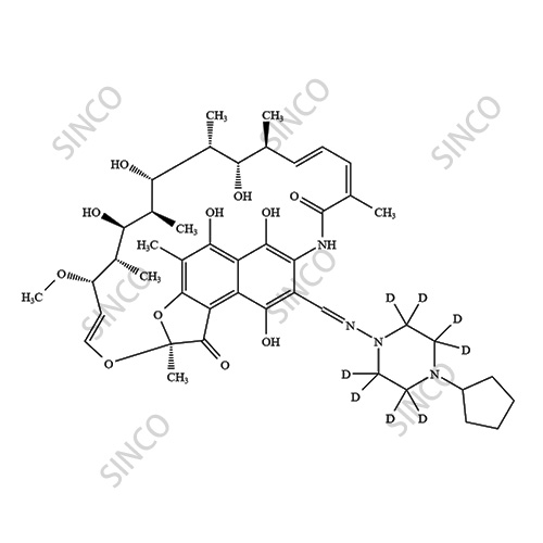 25-Desacetyl Rifapentine-d8