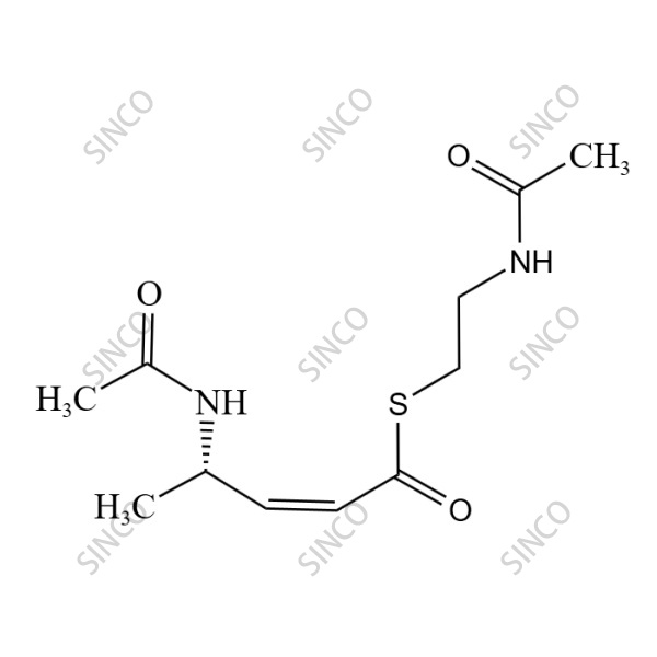 S-(2-acetamidoethyl) (S,Z)-4-acetamidopent-2-enethioate