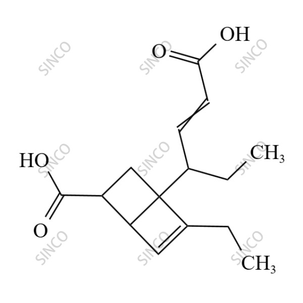 4-[1-carboxypent-1-en-3-yl]-3-ethylbicyclo[2.2.0]hex-2-ene-6-carboxylic acid