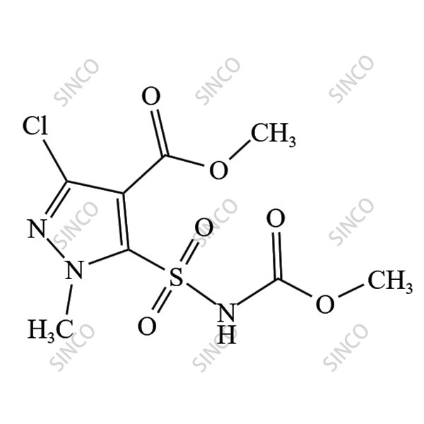 3-chloro-5-(N-(methoxycarbonyl)sulfamoyl)-1-methyl-1H-pyrazole-4-carboxylic acid methyl ester