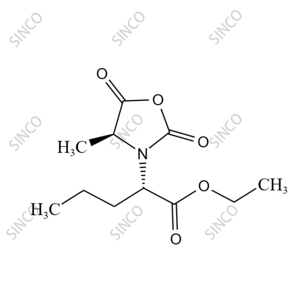 Ethyl (2S)-2-((4S)-4-methyl-2,5-dioxo-1,3-oxazolidin-3-yl)pentanoate