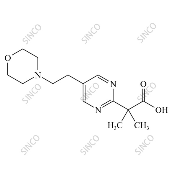 2-methyl-2-{5-[2-(1,4-oxazinan-4-yl)ethyl]pyrimidin-2-yl}propanoic acid