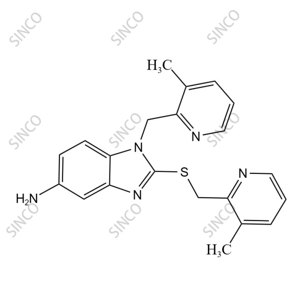 1-[(3-Methylpyridin-2-yl)methyl]-2-{[(3-methylpyridin-2-yl)methyl]sulfanyl}-1H-benzimidazol-5-amine