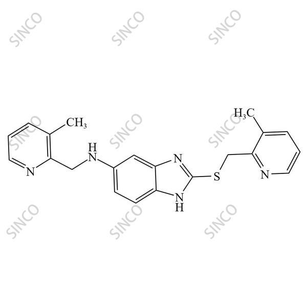 6-{[(3-methylpyridin-2-yl)methyl]amino}-2-{[(3-methylpyridin-2-yl)methyl]sulfanyl}-1H-benzo[d]imidazole
