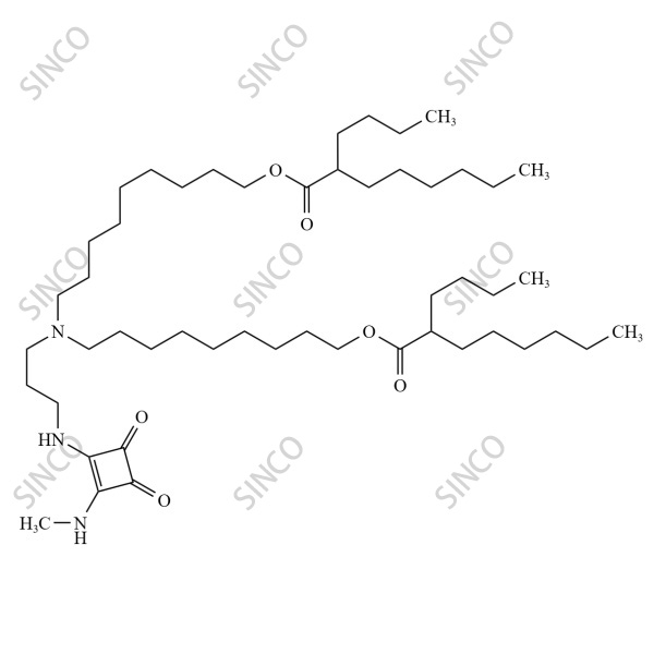 ((3-((2-(methylamino)-3,4-dioxocyclobut-1-en-1-yl)amino)propyl)azanediyl)bis (nonane- 9,1- diyl) bis(2-butyloctanoate)