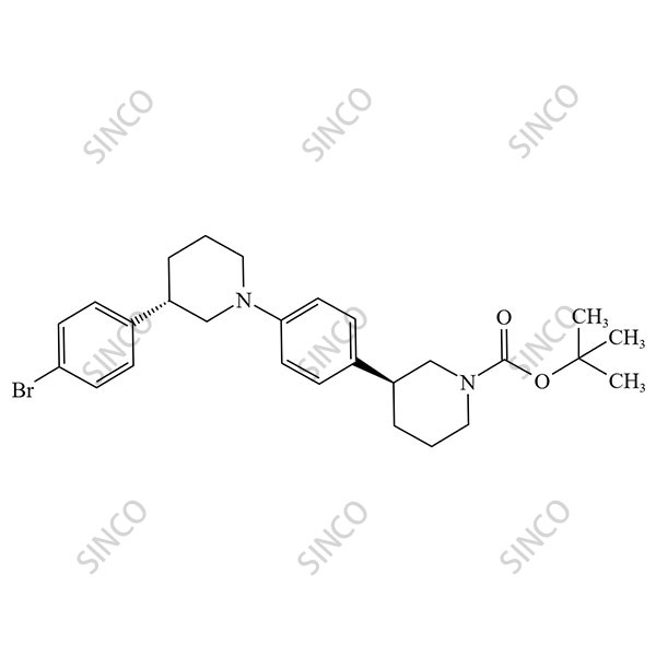 2-methylpropan-2-yl (3S)-3-{4-[(3S)-3-(4-bromophenyl)hexahydropyridin-1-yl]phenyl}hexahydropyridine-1-carboxylate