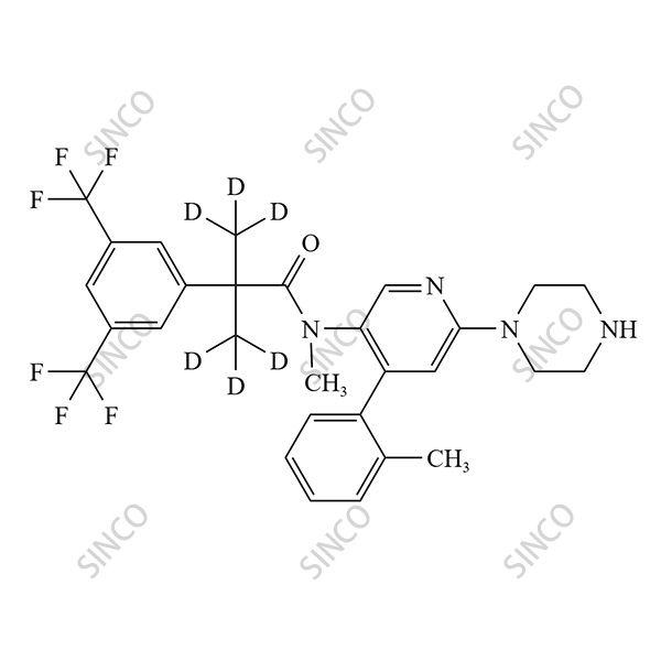 N-Desmethyl Netupitant-D6
