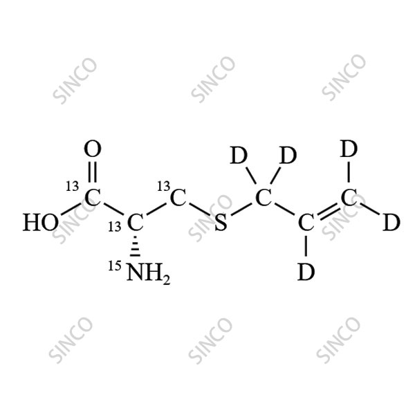 (2S)-3-[(1,1,2,3,3-2H5)prop-2-enylsulfanyl]-2-(15N)amino(13C3)propanoic acid