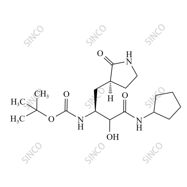 tert-butyl N-[(2S)-4-(cyclopentylamino)-3-hydroxy-4-oxo-1-[(3S)-2-oxopyrrolidin-3-yl]butan-2-yl]carbamate